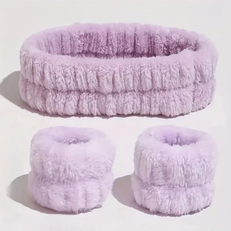 High Elastic Makeup Belt Facial Cleanser Bracelet Set for Skincare and Facial Mask Use