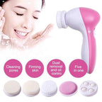 5-in-1 Electric Facial Cleaner, Deep Cleanser for Blackheads, Long Last Smudge Proof Eyebrow Pen Prep Tool
