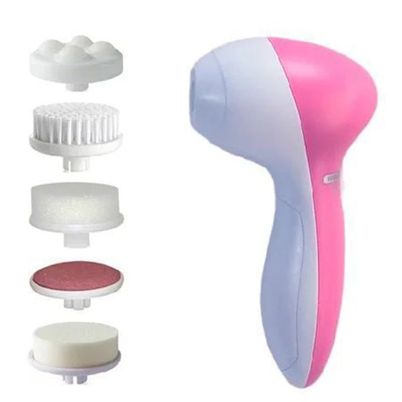 5-in-1 Electric Facial Cleaner, Deep Cleanser for Blackheads, Long Last Smudge Proof Eyebrow Pen Prep Tool