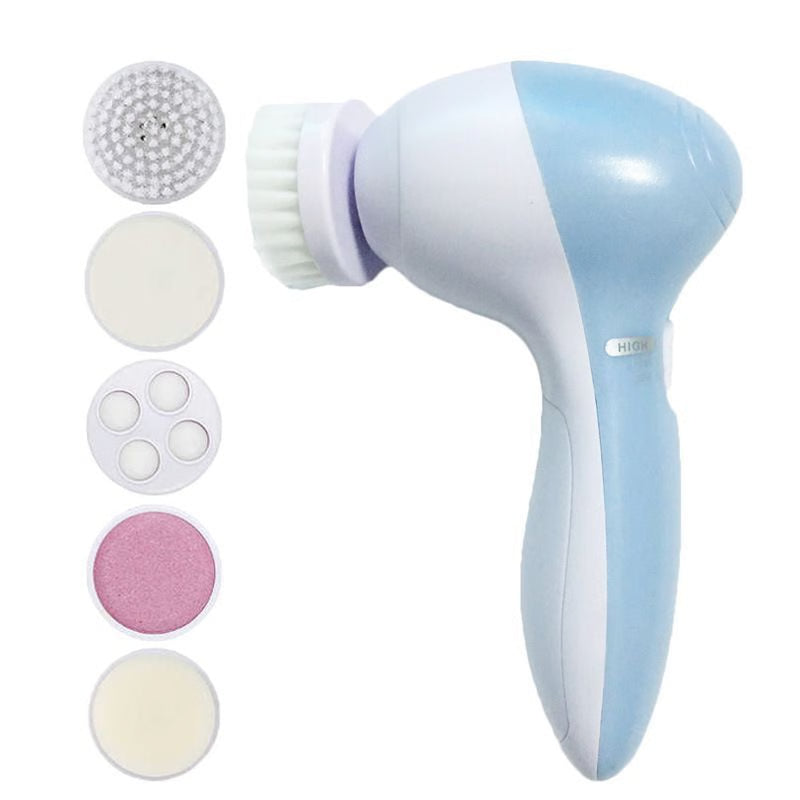 5-in-1 Electric Facial Cleaner, Deep Cleanser for Blackheads, Long Last Smudge Proof Eyebrow Pen Prep Tool