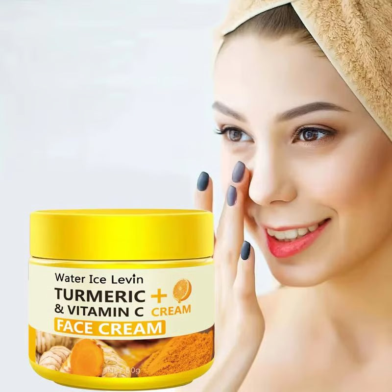 Turmeric & Vitamin C Anti-Aging Moisturizing Cream – Collagen + Hyaluronic Acid Skin Care