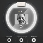 Travel Makeup UV Mirror Sunscreen Testing Camera with Light, 2X Magnification, 3.5in Compact Pocket Size