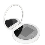 Travel Makeup UV Mirror Sunscreen Testing Camera with Light, 2X Magnification, 3.5in Compact Pocket Size