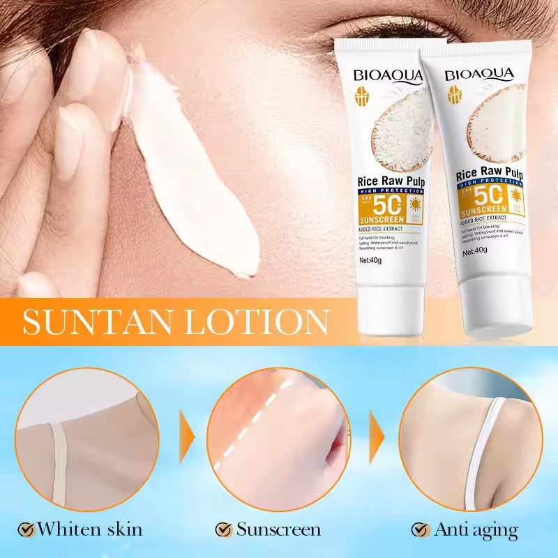 High Protection SPF Facial & Body Sunscreen Lightweight Non Greasy UV Shield
