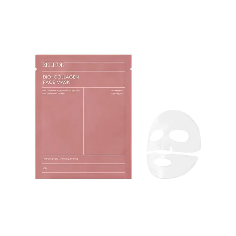 Bio Collagen Face Mask, Shrink Pores, Deep Hydration, and Firming for a Bright, Moisturized, and Youthful Skin