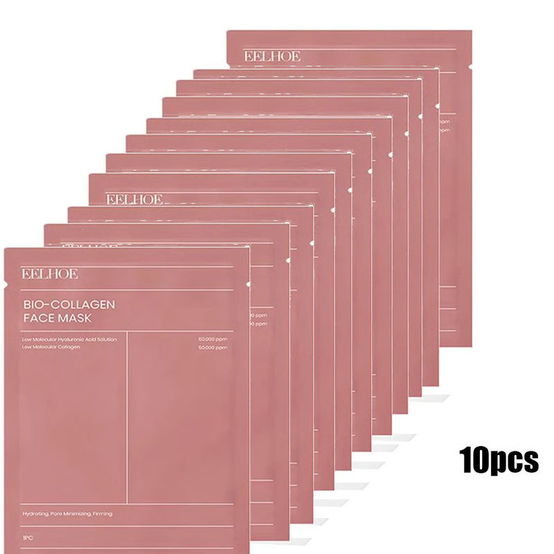Bio Collagen Face Mask, Shrink Pores, Deep Hydration, and Firming for a Bright, Moisturized, and Youthful Skin