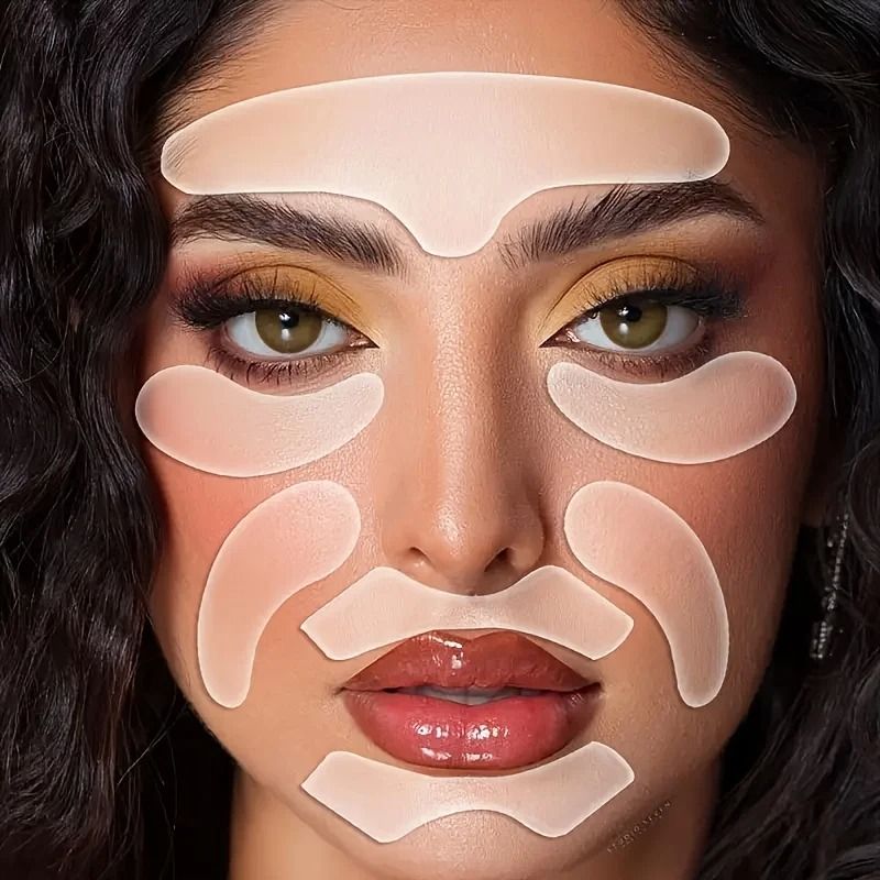 Reusable Silicone Face Mask Patches Set for Facial Skincare