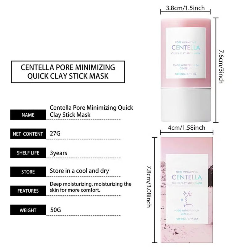 Centella Clay Mask Stick – Hydrating Pore Minimizer & Brightening Skincare